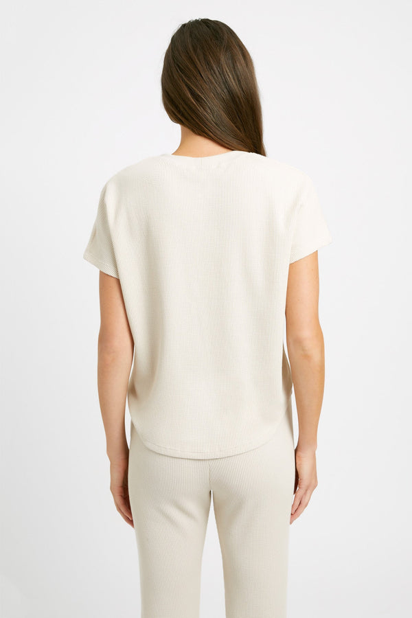 Kookai Abbey Half Sleeve Tee Beige