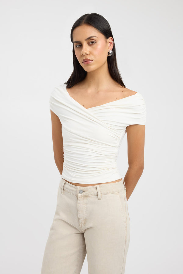 Kookai Addison Top Coconut Milk