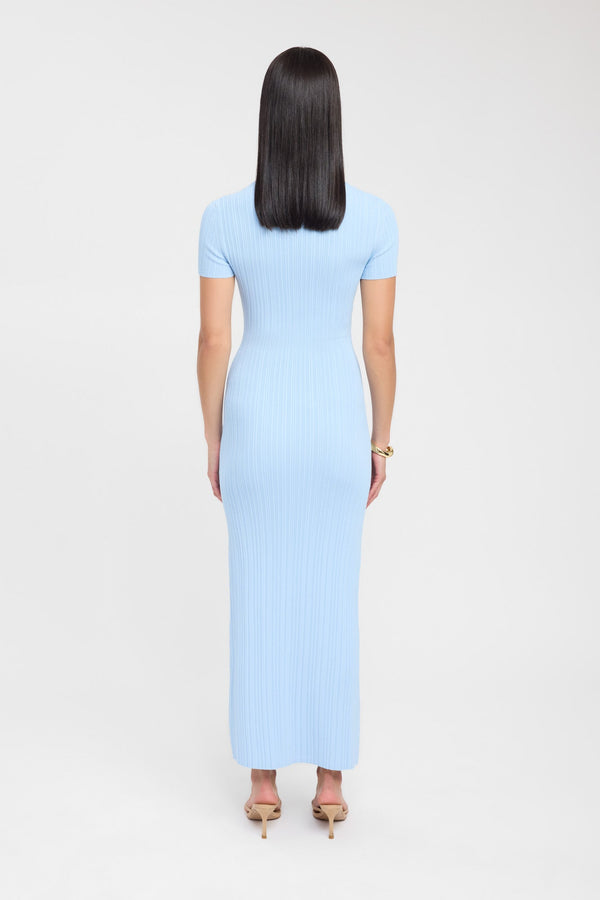 Kookai Adriana Polo Dress Blue Bell