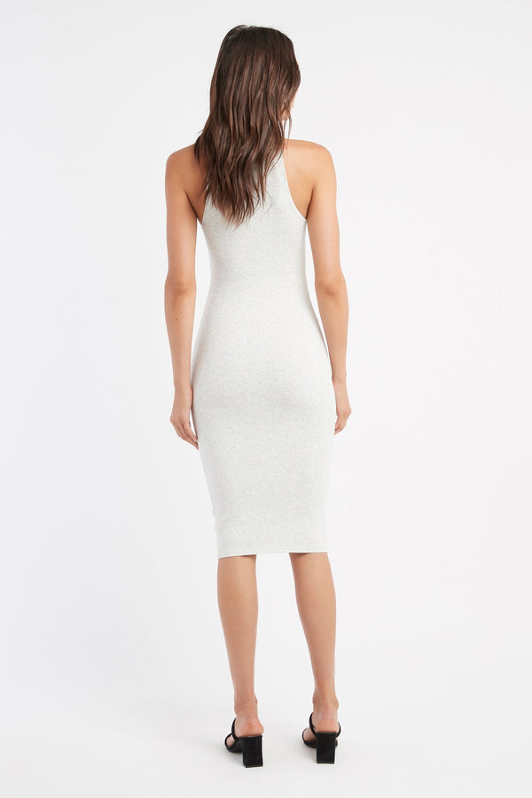 Kookai Alcott Midi Dress Light Grey Marle
