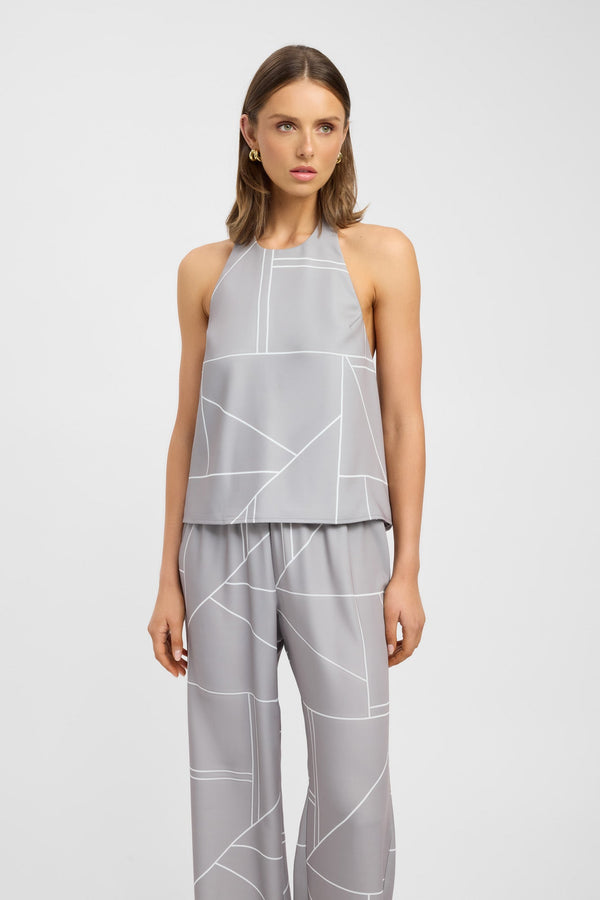 Kookai Alia Core Top Vintage Khaki