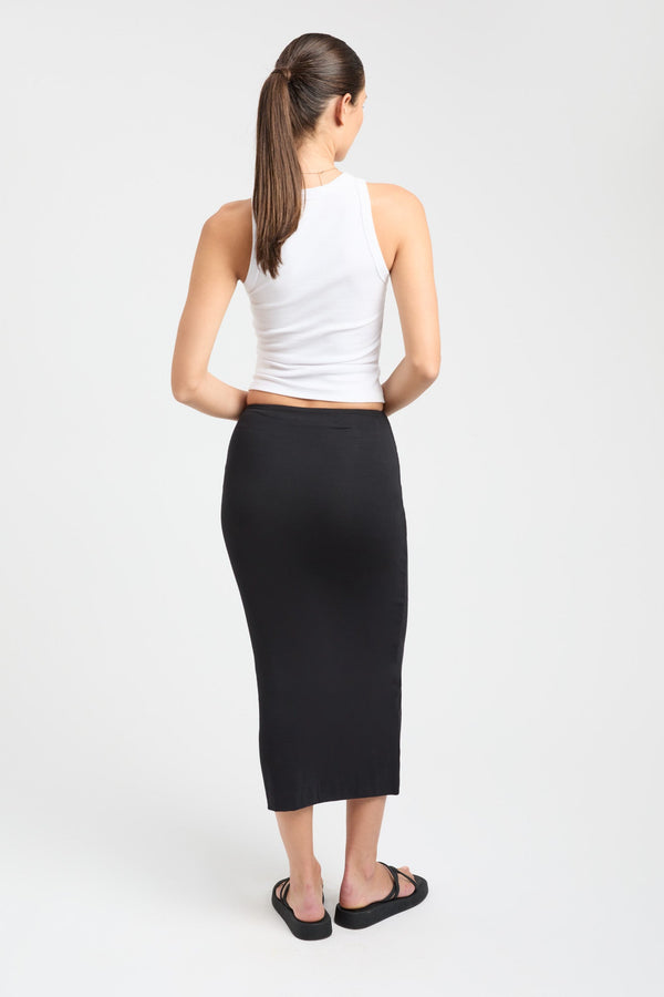 Kookai Allison Midi Skirt Black