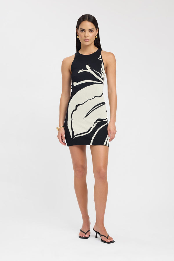 kookai Aloha Mini Dress Black/Natural