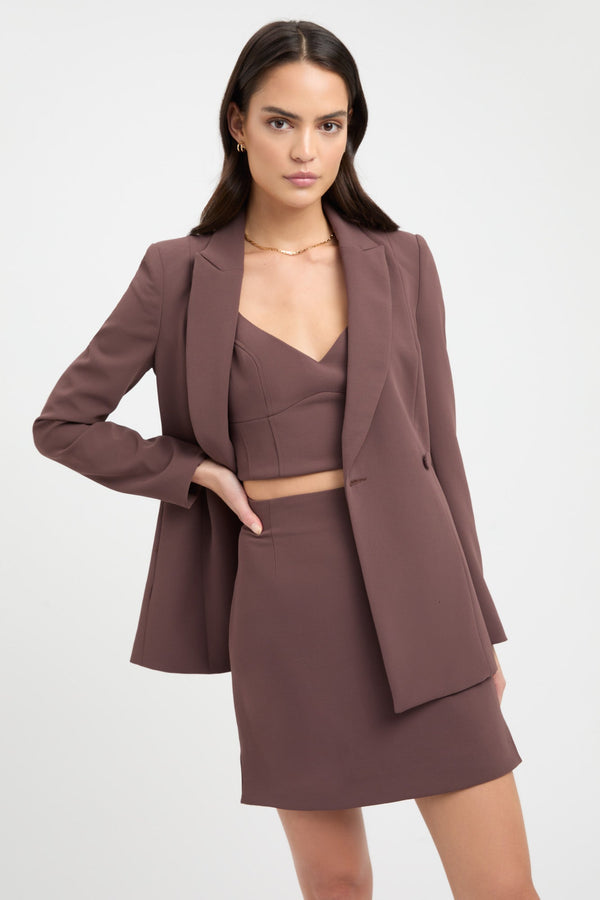 kookai Alpha Core Blazer Chocolate