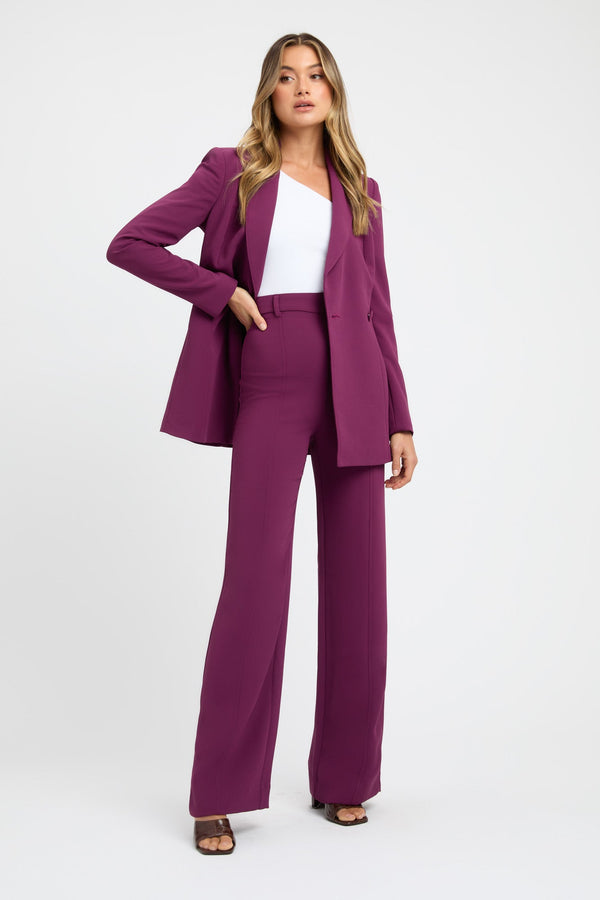 Kookai Alpha Core Blazer Dark Plum