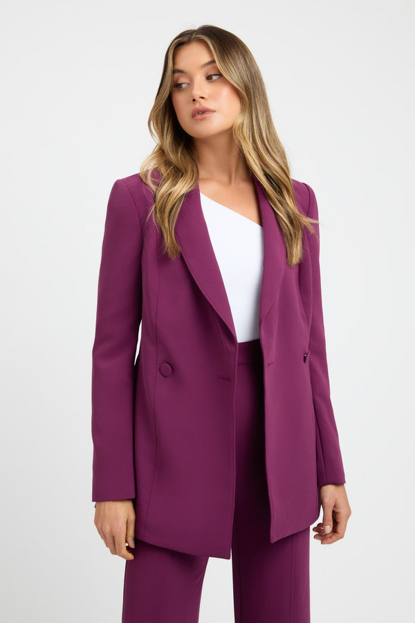 kookai Alpha Core Blazer Dark Plum