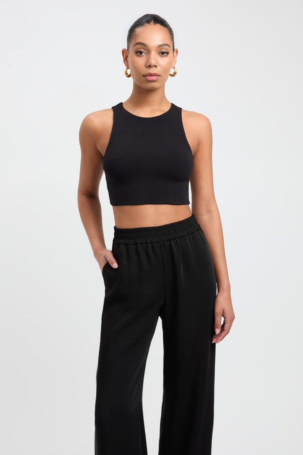 Kookai Alpha Crop Black