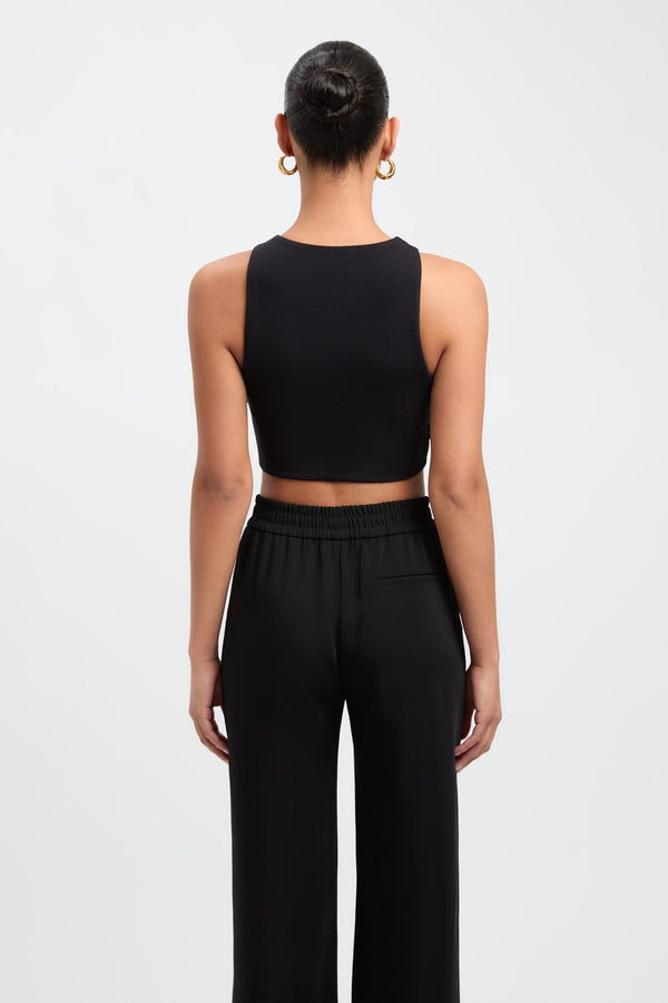 Kookai Alpha Crop Black