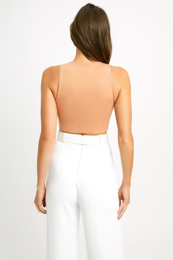 Kookai Alpha Crop Hazelnut