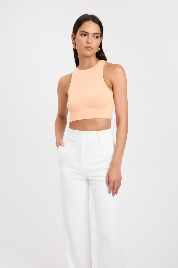 Kookai Alpha Crop Peach Quartz