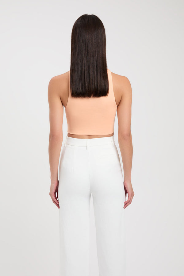 Kookai Alpha Crop Peach Quartz