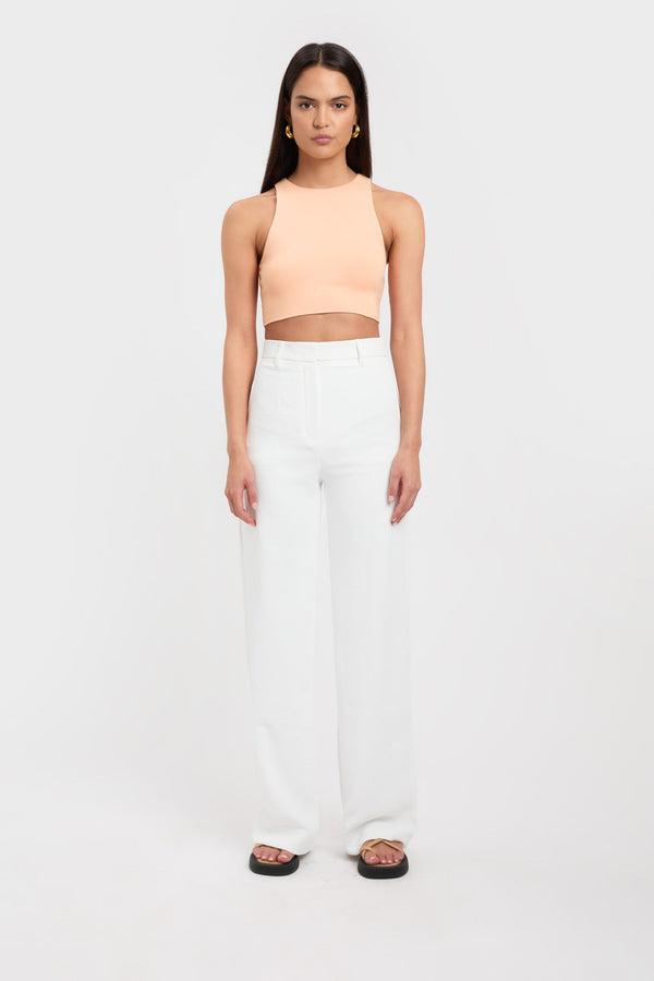 kookai Alpha Crop Peach Quartz