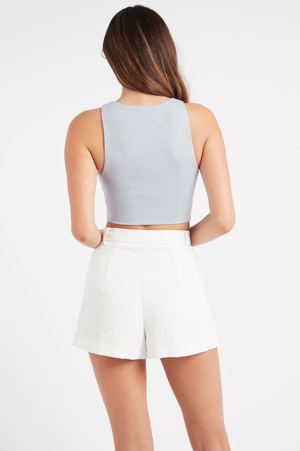 Kookai Alpha Crop Slate Blue