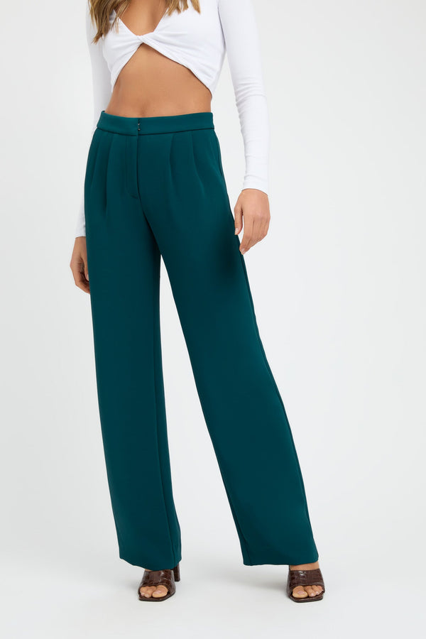 Kookai Alpha Low Rise Pant Deep Green
