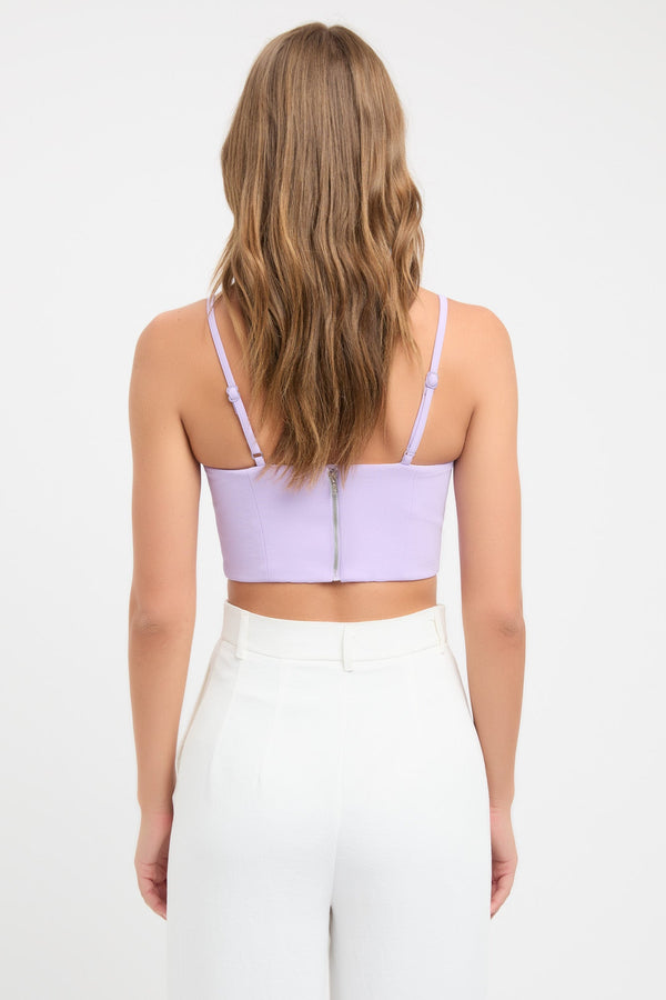 Kookai Alpha Strap Bodice Top Passion Flower