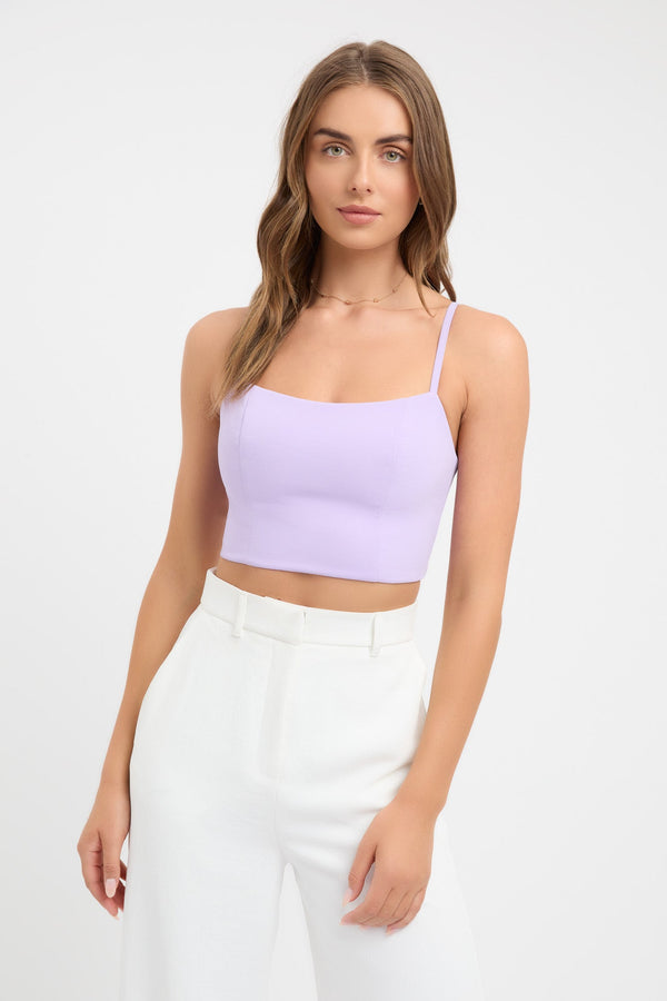 kookai Alpha Strap Bodice Top Passion Flower