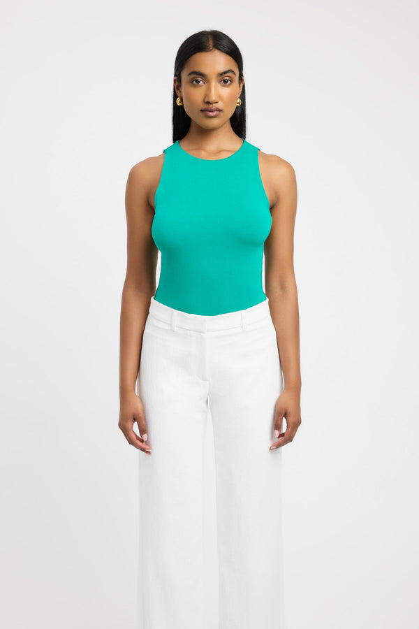 Kookai Alpha Tank Dans Green