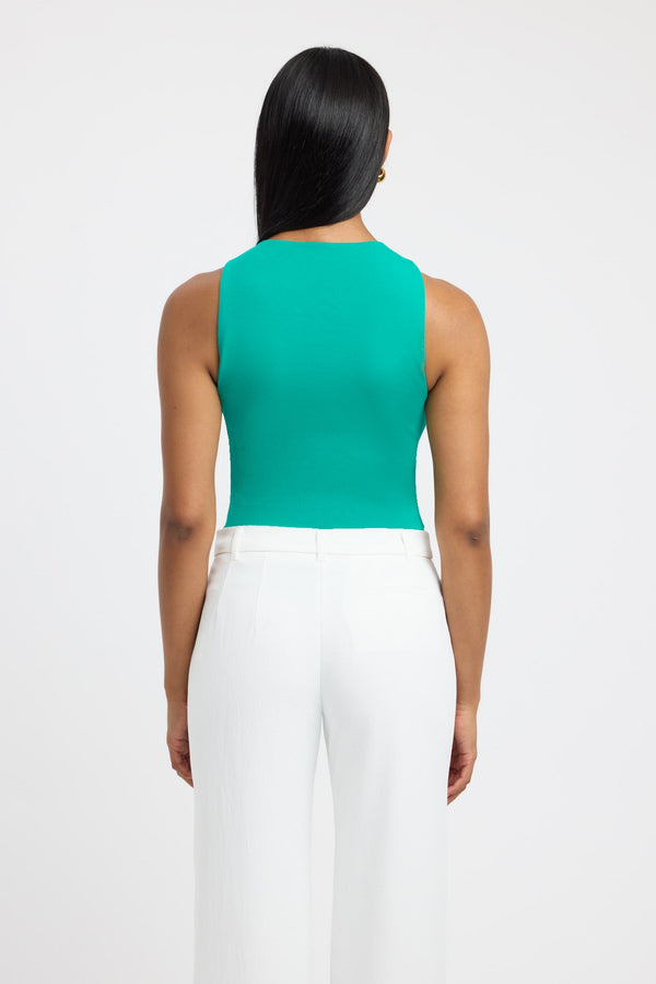 Kookai Alpha Tank Dans Green