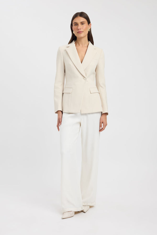 Kookai Alto Cinched Blazer Almond Milk