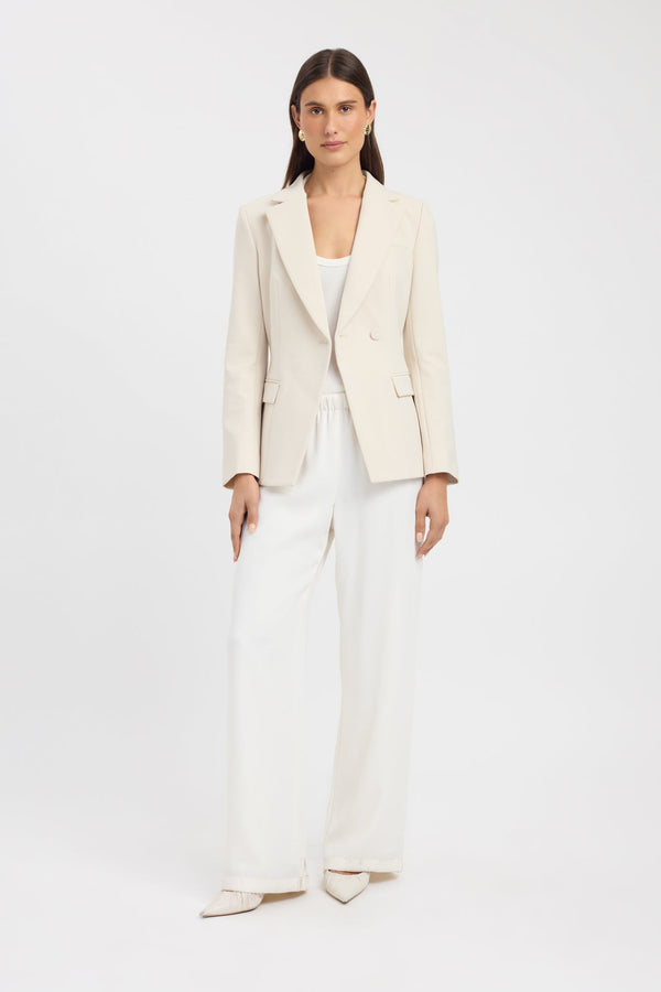 kookai Alto Cinched Blazer Almond Milk