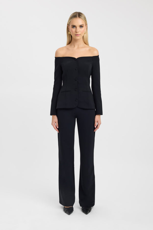 kookai Alto Curve Top Black