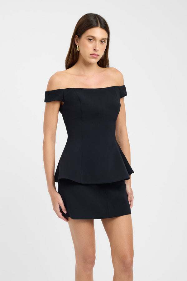 Kookai Alto Flare Top Black