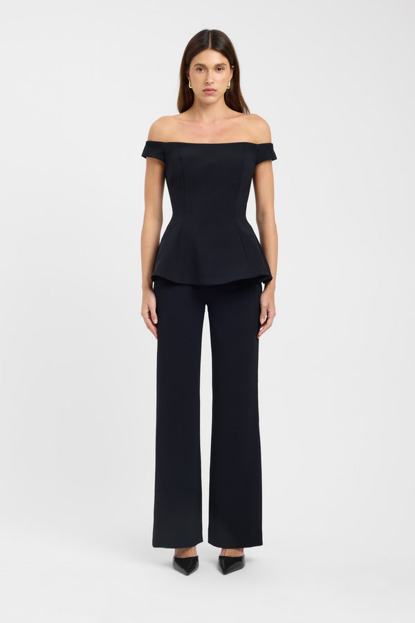 Kookai Alto Flare Top Black