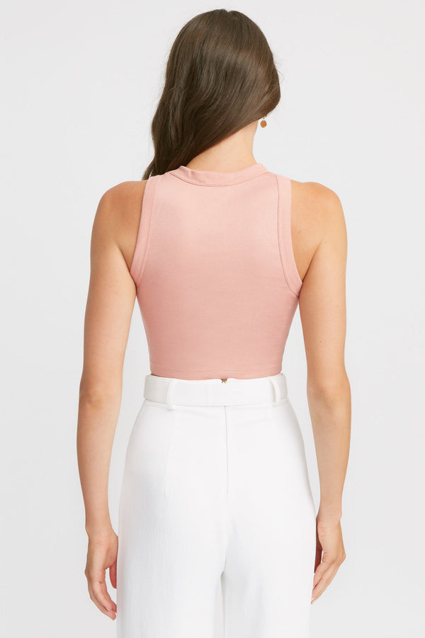 Kookai Amanda Super Crop Dusty Coral