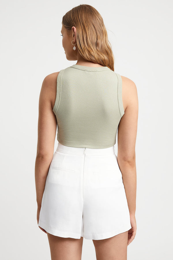 Kookai Amanda Super Crop Moss Gray
