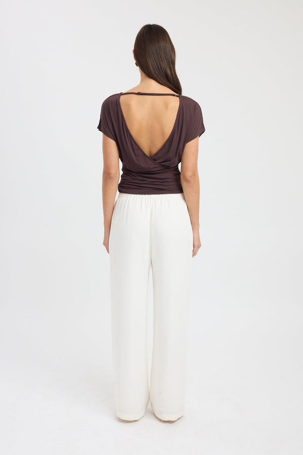 Kookai Amaya Top Dark Mahogany