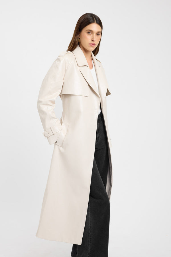 Kookai Andes Trench Coat Stone
