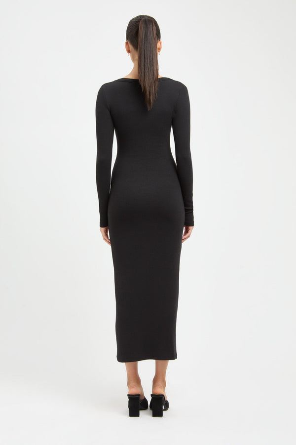 Kookai Angela Midi Dress Black