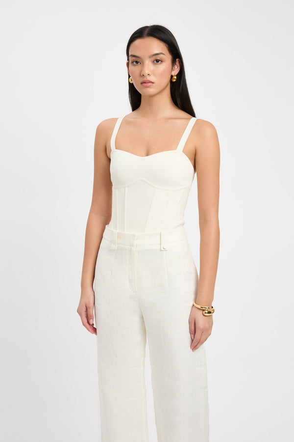 Kookai April Corset Top Coconut Milk