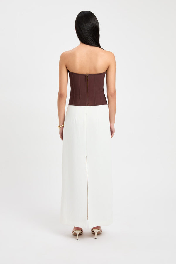 Kookai April Strapless Corset Cocoa