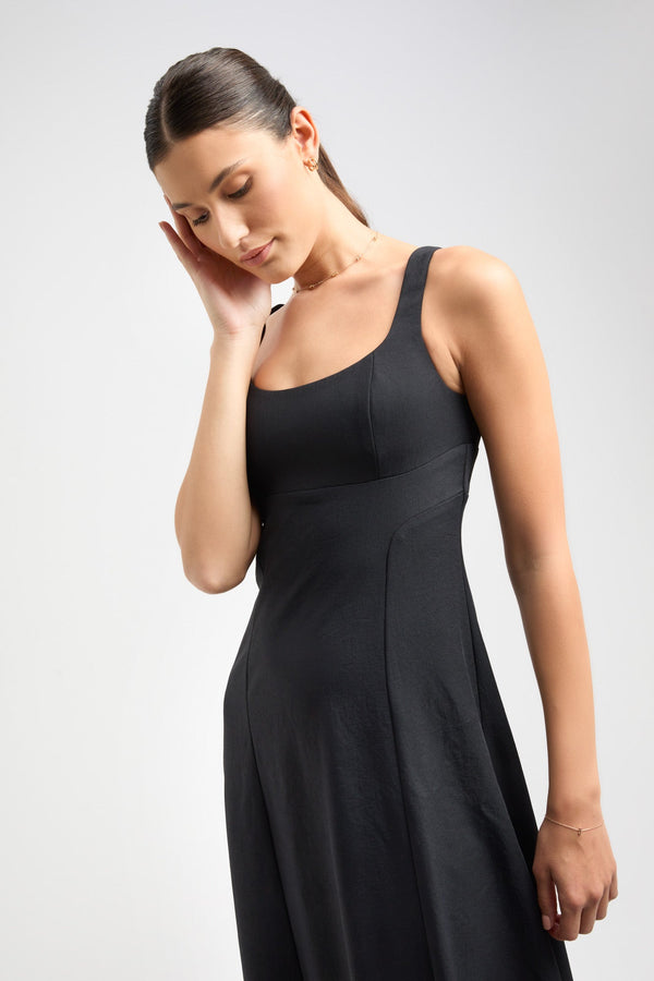 Kookai Ariel Bodice Dress Black