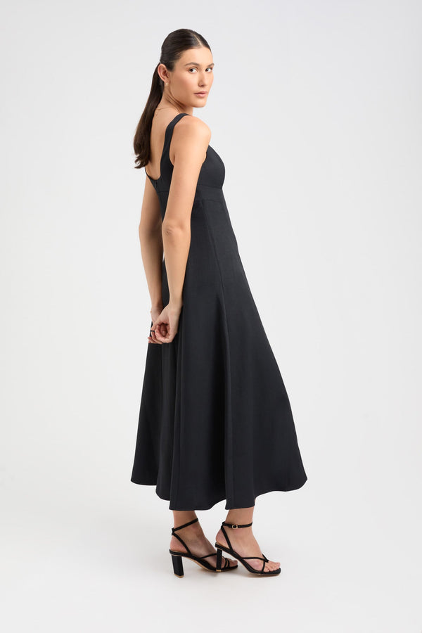 Kookai Ariel Bodice Dress Black