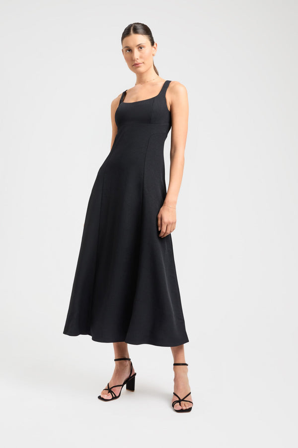 kookai Ariel Bodice Dress Black