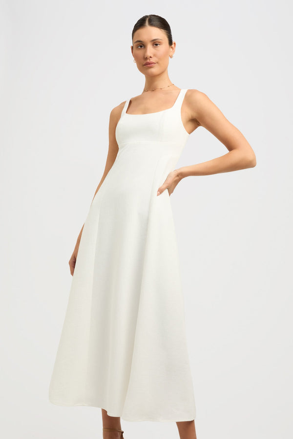 Kookai Ariel Bodice Dress White
