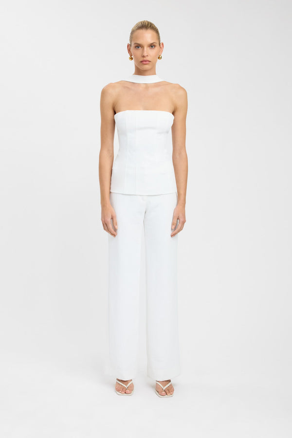 kookai Ariel Bodice Top Natural White