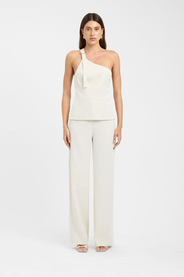 kookai Ariel Buckle Top Almond Milk