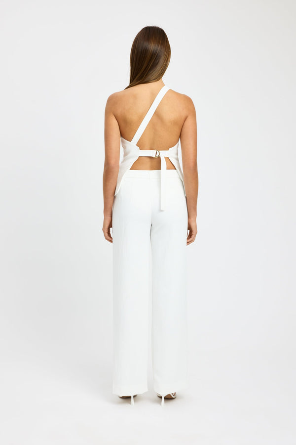 Kookai Ariel Buckle Top Natural White