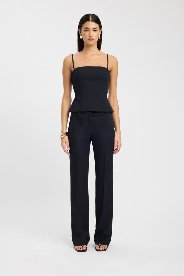 Kookai Ariel Clasp Back Top Black