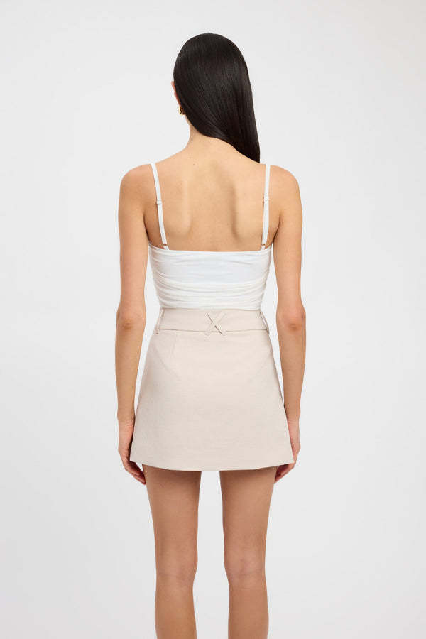 Kookai Ariel Core Mini Skirt Macadamia