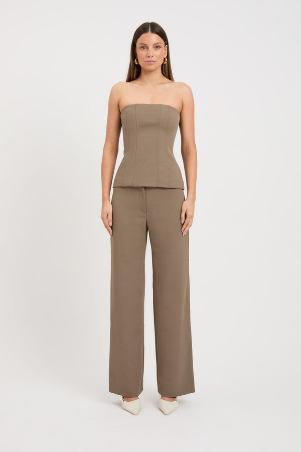 kookai Ariel Corset Sicilian Olive