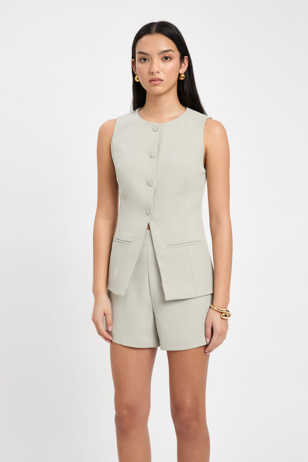 Kookai Ariel Crew Vest Dry Sage