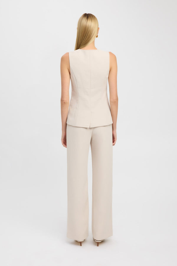 Kookai Ariel Crew Vest Macadamia