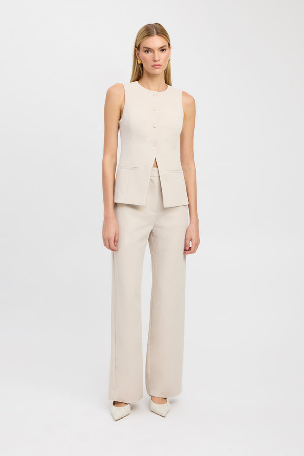 kookai Ariel Crew Vest Macadamia