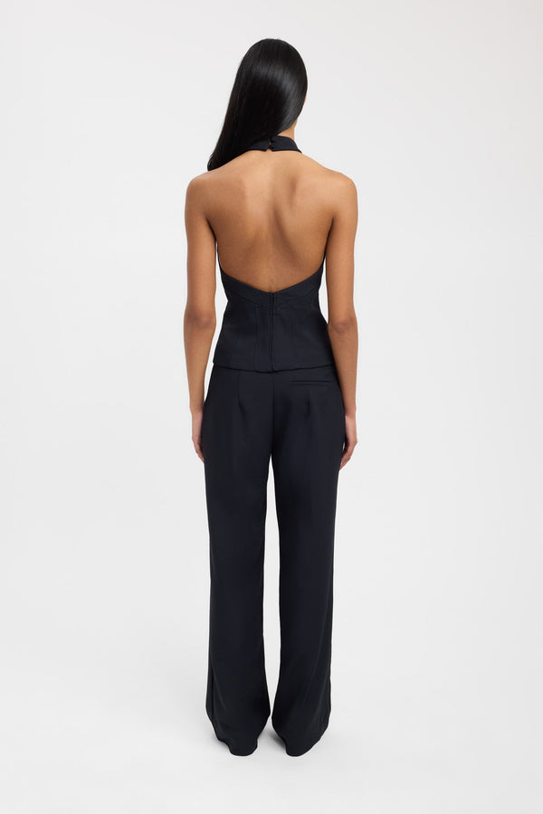 Kookai Ariel Halter Top Black