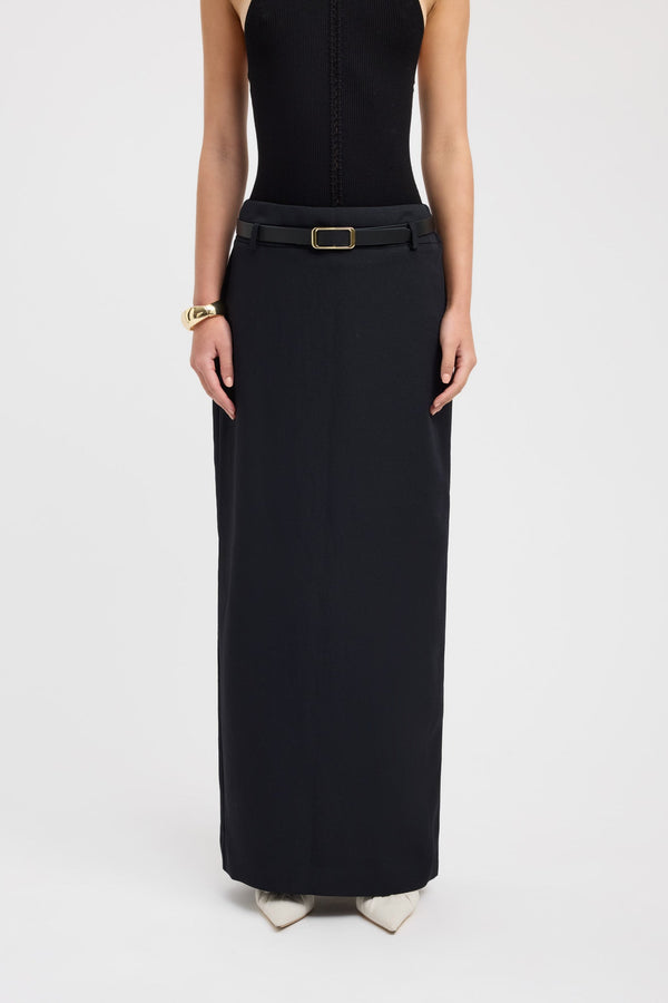 Kookai Ariel Low Rise Maxi Skirt Black