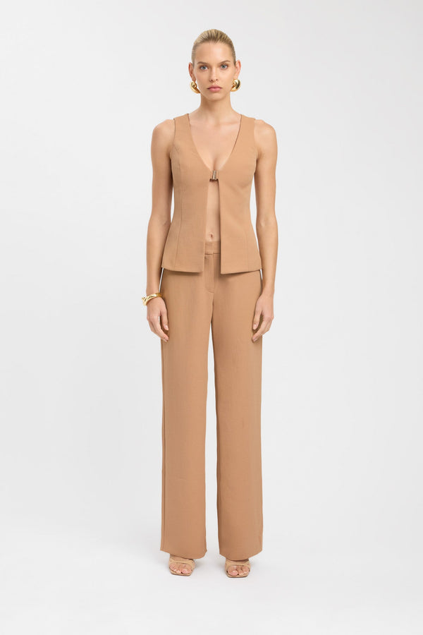 Kookai Ariel Low Rise Pant Iced Coffee